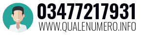 Numero di telefono 03477217931 03477217931
