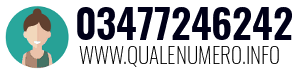 Numero di telefono 03477246242 03477246242