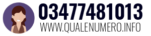 Numero di telefono 03477481013 03477481013