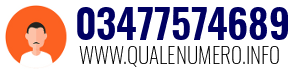 Numero di telefono 03477574689 03477574689