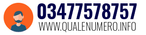 Numero di telefono 03477578757 03477578757