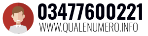 Numero di telefono 03477600221 03477600221