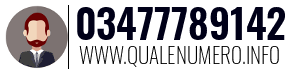 Numero di telefono 03477789142 03477789142