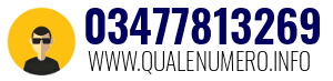 Numero di telefono 03477813269 03477813269