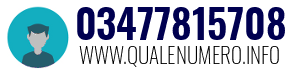 Numero di telefono 03477815708 03477815708