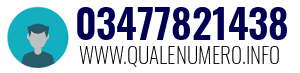 Numero di telefono 03477821438 03477821438