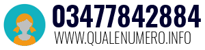 Numero di telefono 03477842884 03477842884