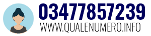Numero di telefono 03477857239 03477857239