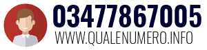 Numero di telefono 03477867005 03477867005