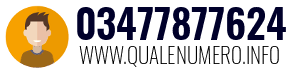 Numero di telefono 03477877624 03477877624