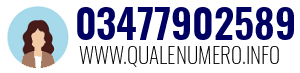 Numero di telefono 03477902589 03477902589