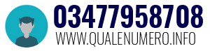 Numero di telefono 03477958708 03477958708