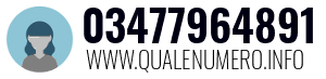 Numero di telefono 03477964891 03477964891