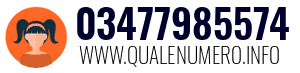 Numero di telefono 03477985574 03477985574