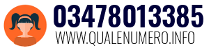 Numero di telefono 03478013385 03478013385