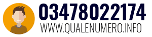Numero di telefono 03478022174 03478022174
