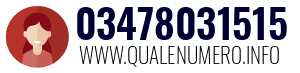 Numero di telefono 03478031515 03478031515