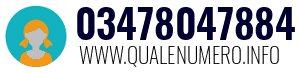 Numero di telefono 03478047884 03478047884