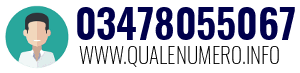 Numero di telefono 03478055067 03478055067