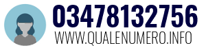 Numero di telefono 03478132756 03478132756