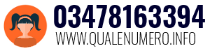 Numero di telefono 03478163394 03478163394
