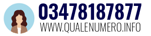 Numero di telefono 03478187877 03478187877