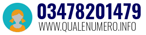 Numero di telefono 03478201479 03478201479