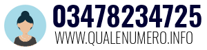 Numero di telefono 03478234725 03478234725