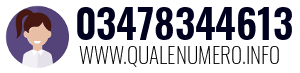 Numero di telefono 03478344613 03478344613