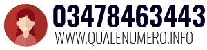 Numero di telefono 03478463443 03478463443