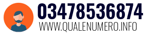 Numero di telefono 03478536874 03478536874