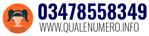Numero di telefono 03478558349 03478558349