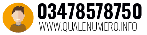 Numero di telefono 03478578750 03478578750