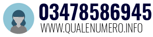 Numero di telefono 03478586945 03478586945