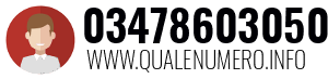 Numero di telefono 03478603050 03478603050