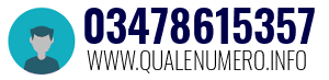 Numero di telefono 03478615357 03478615357