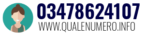 Numero di telefono 03478624107 03478624107