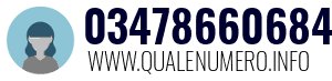Numero di telefono 03478660684 03478660684