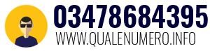 Numero di telefono 03478684395 03478684395