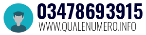 Numero di telefono 03478693915 03478693915