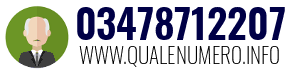 Numero di telefono 03478712207 03478712207