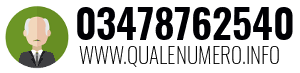 Numero di telefono 03478762540 03478762540