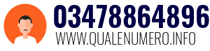 Numero di telefono 03478864896 03478864896