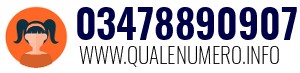 Numero di telefono 03478890907 03478890907