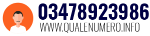 Numero di telefono 03478923986 03478923986