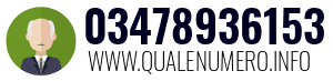Numero di telefono 03478936153 03478936153