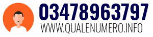 Numero di telefono 03478963797 03478963797