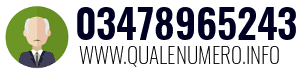 Numero di telefono 03478965243 03478965243