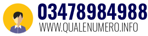 Numero di telefono 03478984988 03478984988