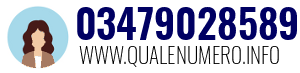 Numero di telefono 03479028589 03479028589